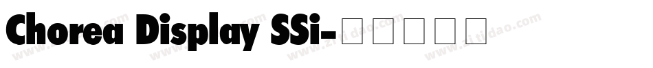 Chorea Display SSi字体转换